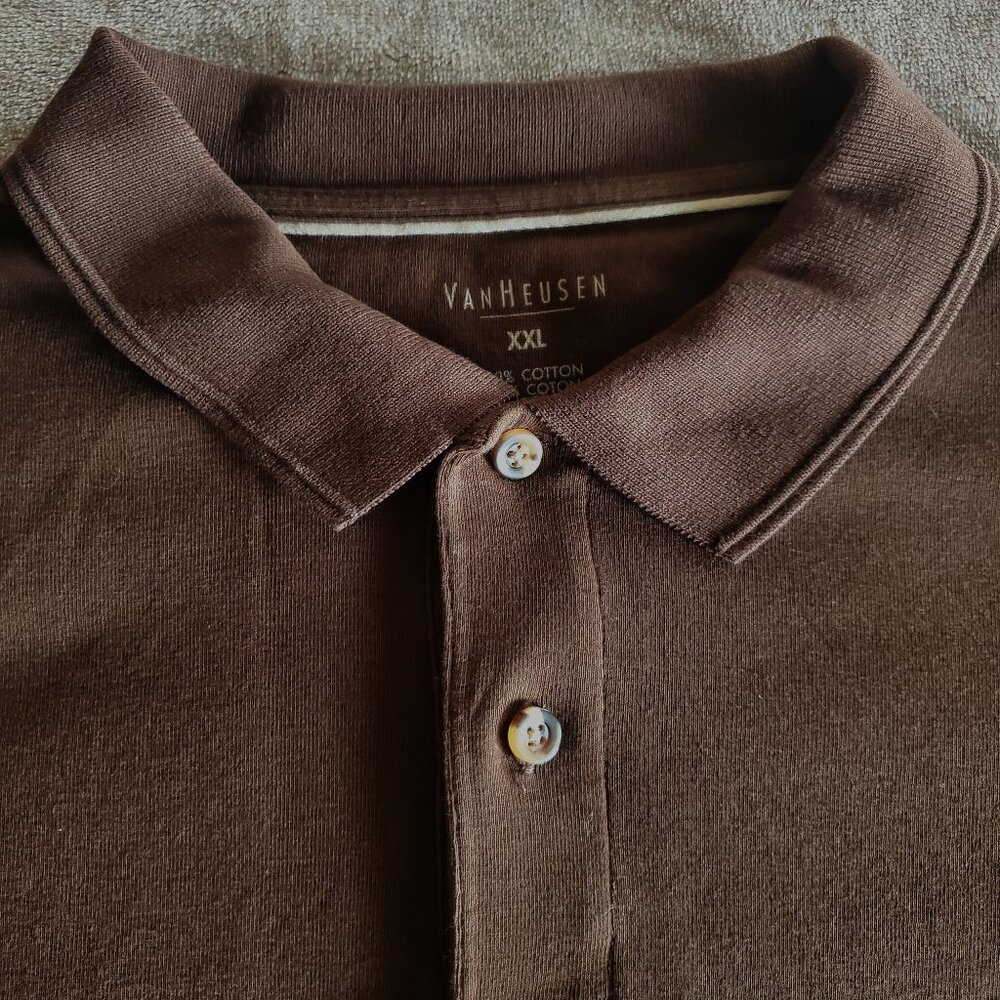 Van Heusen Men's Polo Style Short Sleeve Shirt, Size XXL